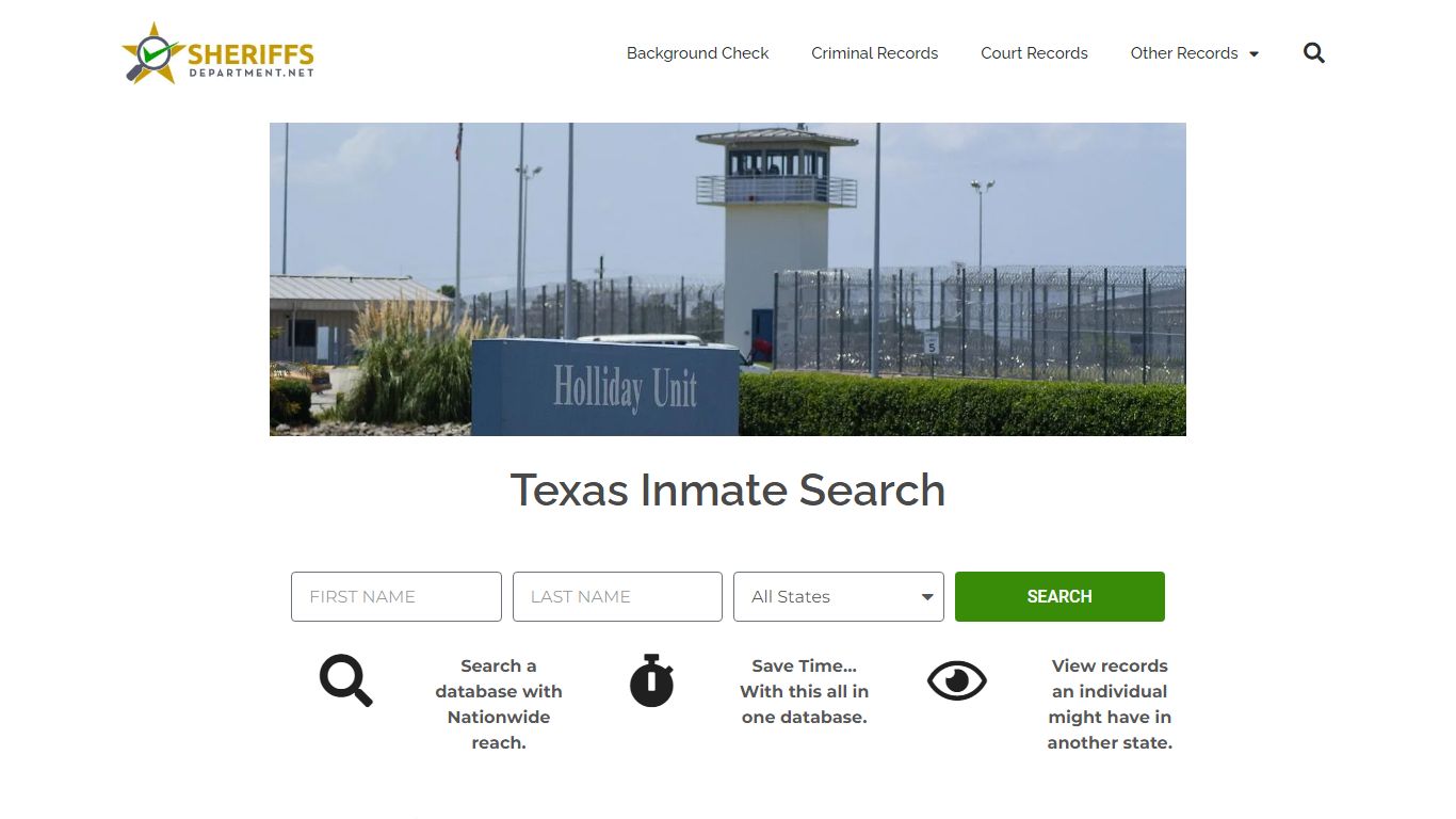 Texas Inmate Search: Lookup TDCJ Prison and County Jail Records.